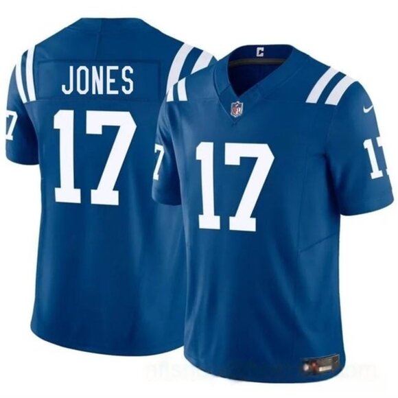 Mens YouthsKids Daniel Jones Blue Vapor Stitched Jersey